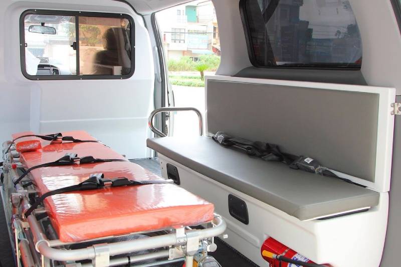 Trang thiết bị y tế cần thiết để cấp cứu đều được trang bị trên xe cứu thương chuyên dụng